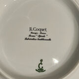 8 Plates J.L. Coquet Limoges - white Model Spirals