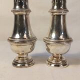 Set of two silver metal sprinklers