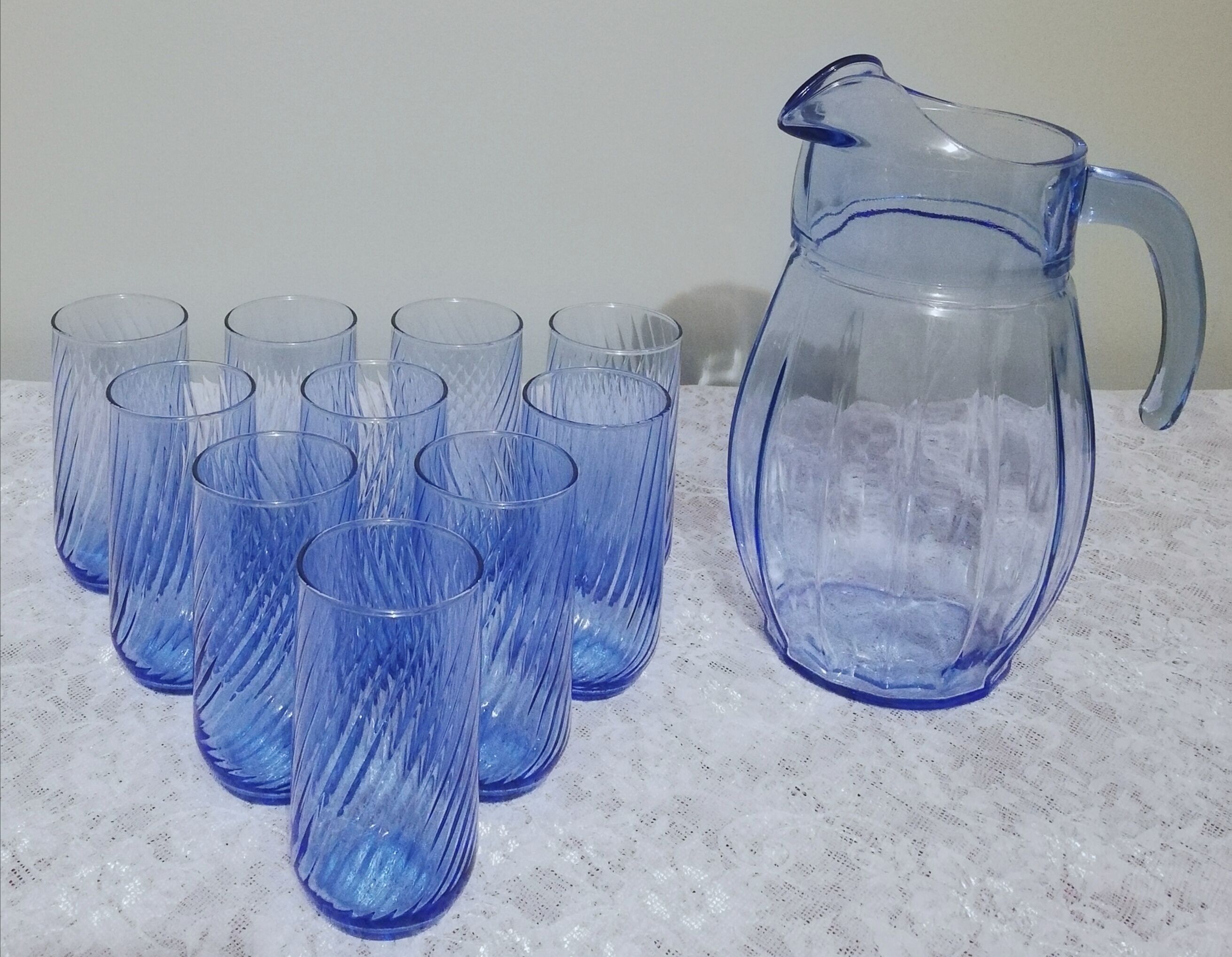 Service at orangeade 11 pieces