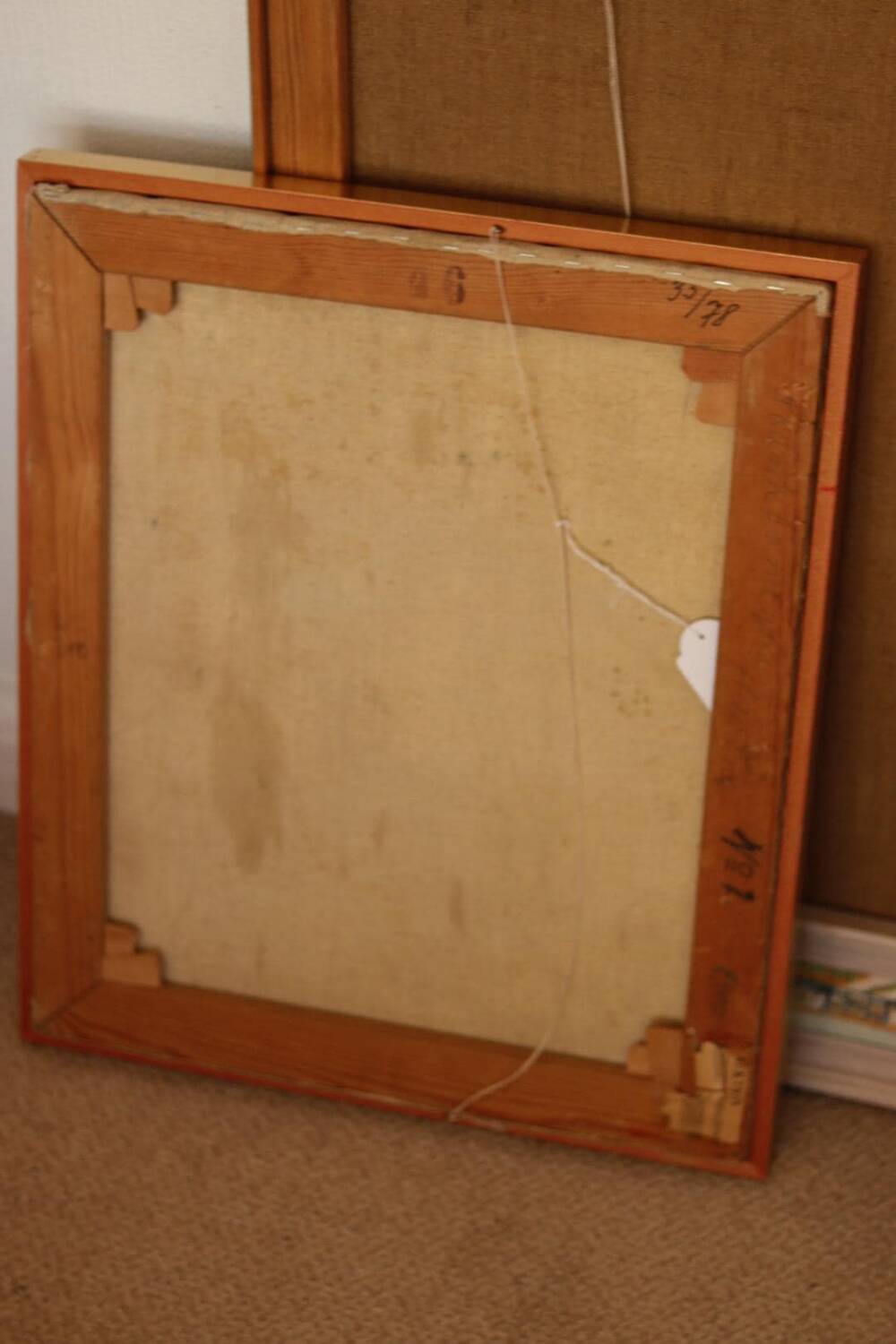 Mid Century Swedish Oil on Canvas – “Village” by Richard Björklund