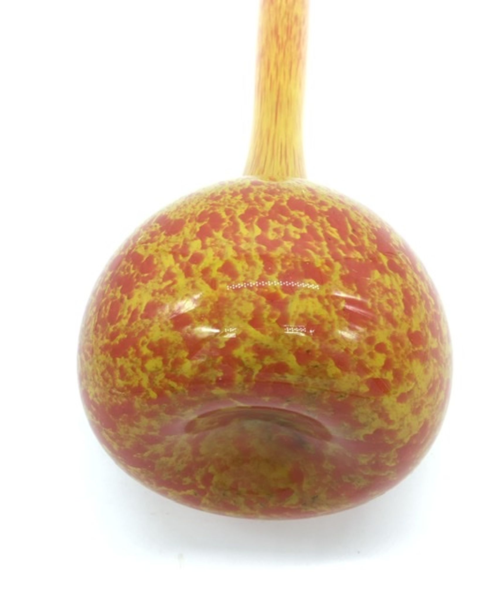 Vase à long col signé Mulaty de style Art Déco