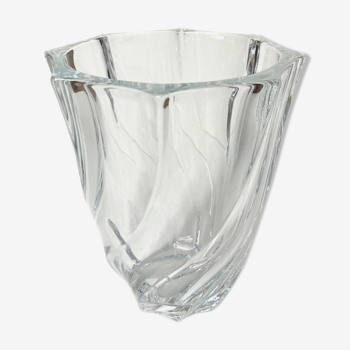 Glass torso vase