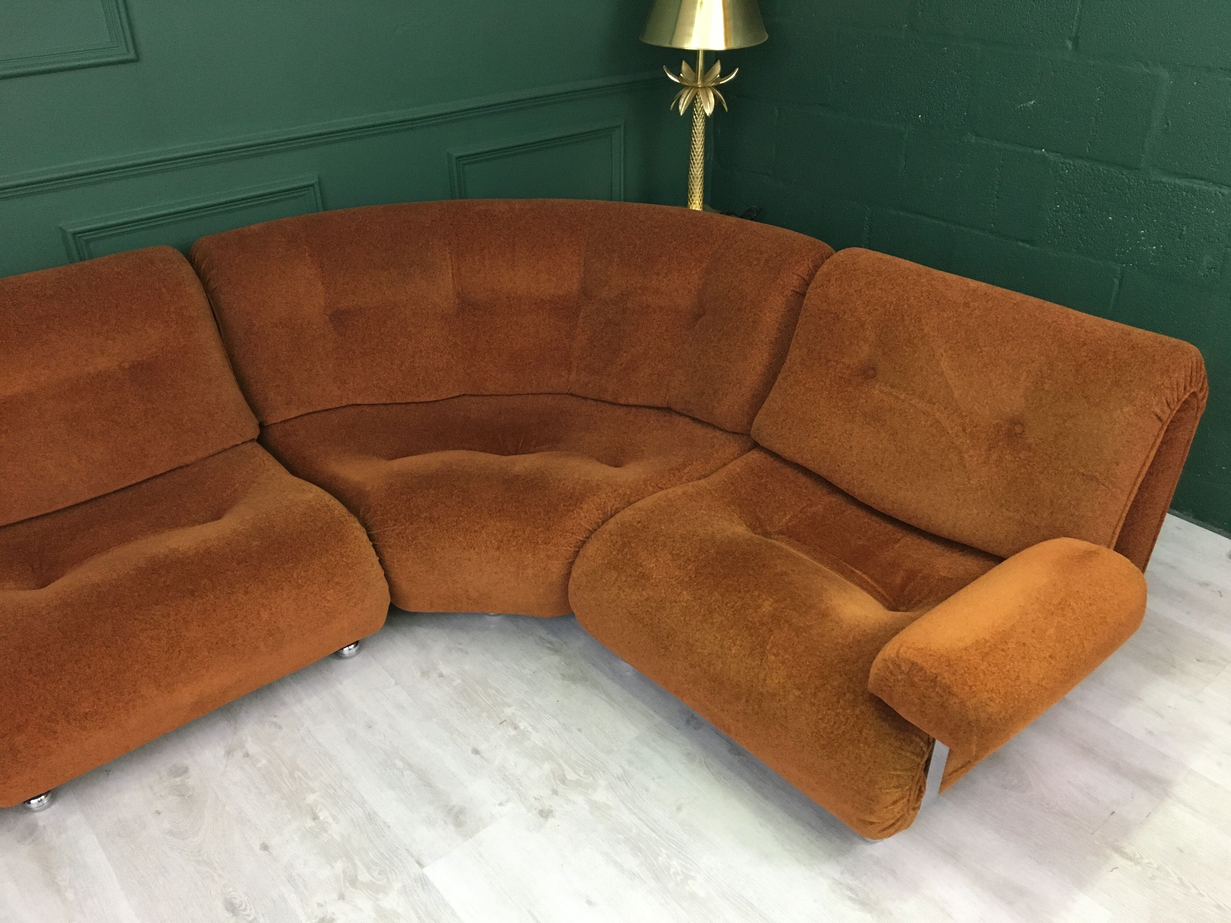 G-Plan vintage retro mid century corner modular 5 seater sofa suite by Km Wilkins