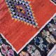 Moroccan carpet boucherouite colored - 139 x 207 cm