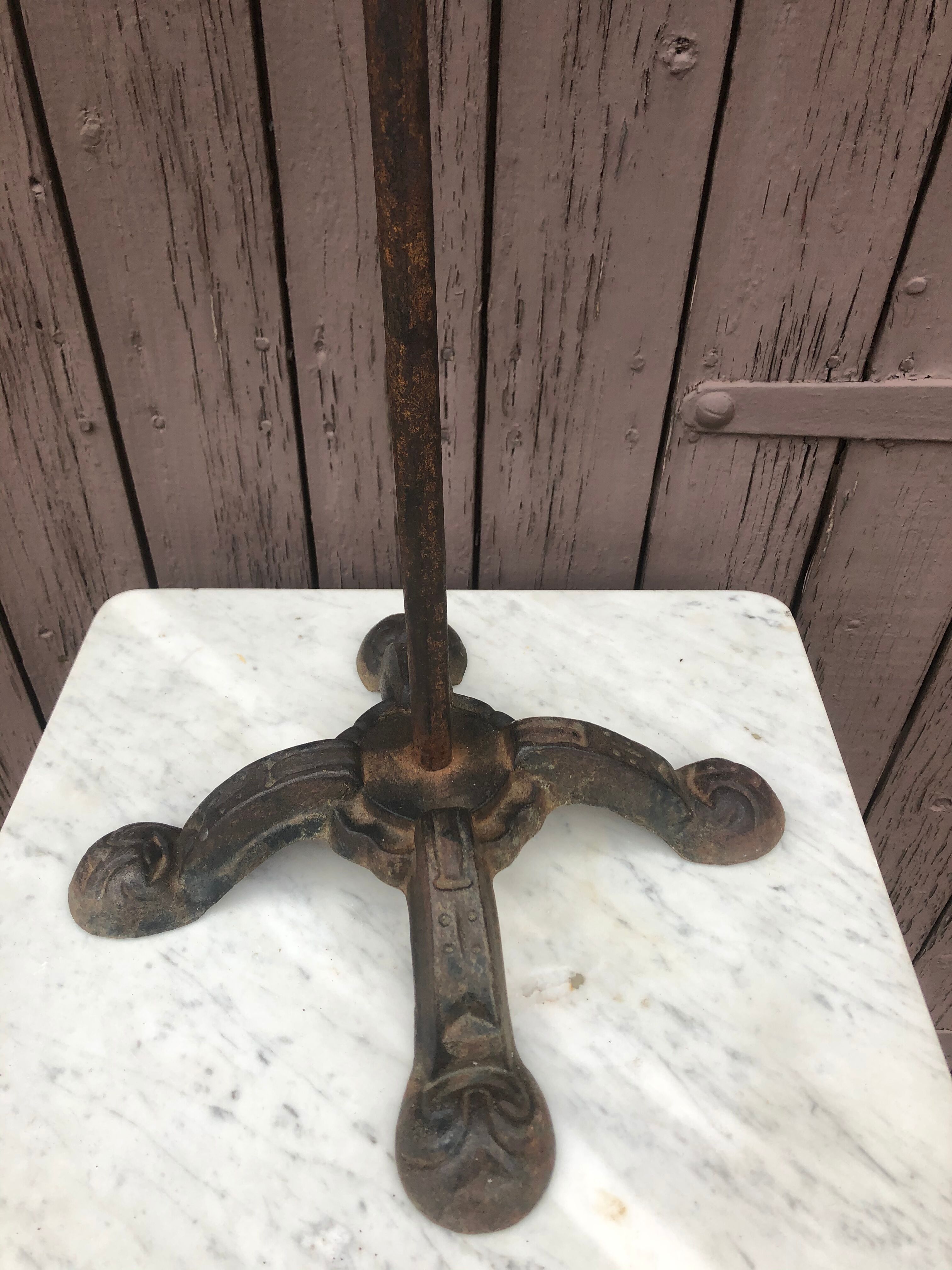 Marble and brass sheet bedside at the beginning of the 20th century