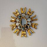 Cusco mirror in gilded wood