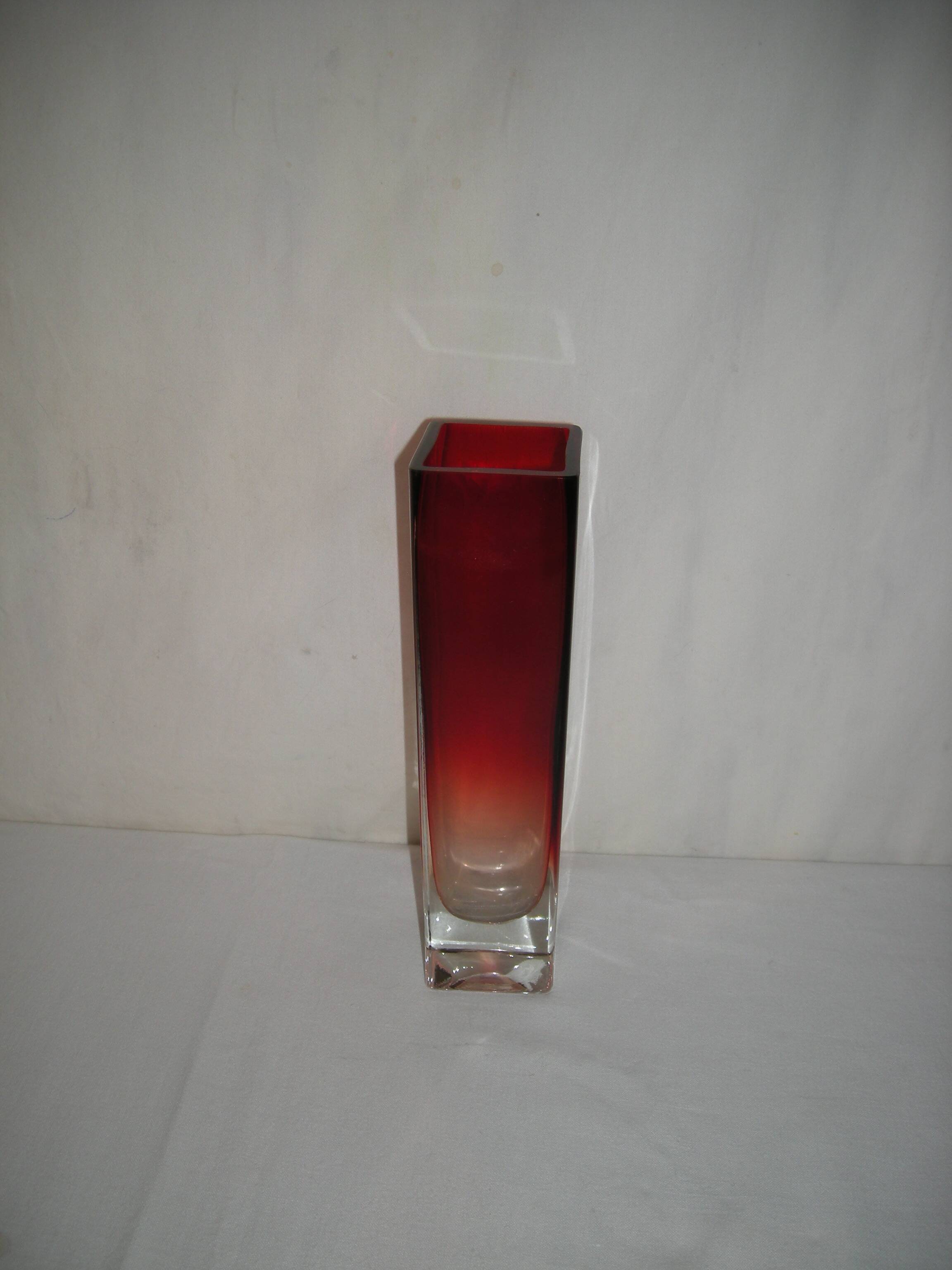 Sommerso murano vase