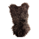 Natural sheep fur rug Dyreskinn