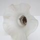 Ancienne applique murale 45° tulipe blanche volantée