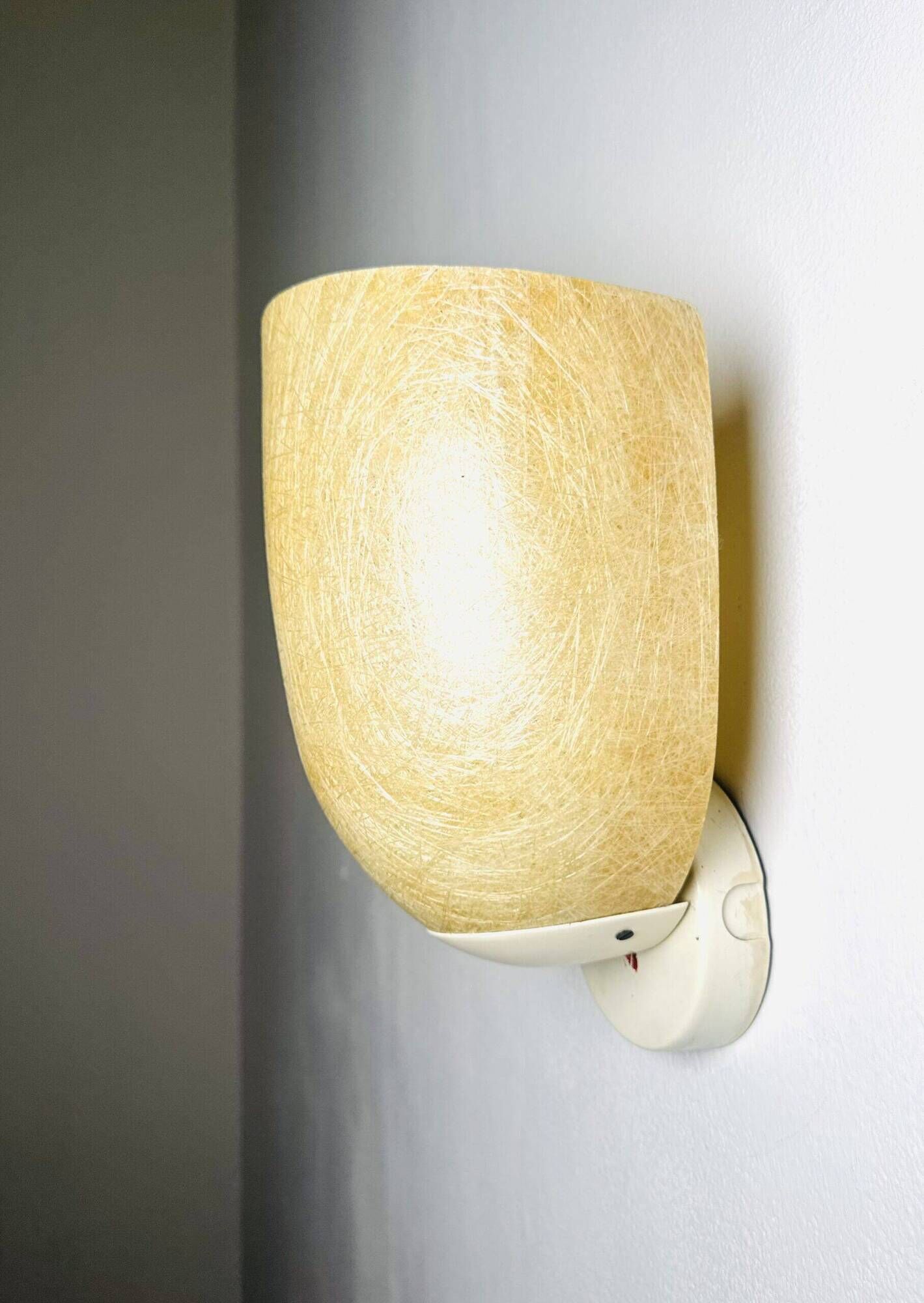 Model Nd11 Fiberglass Wall Lamp By Louis Kalff For Philips, The Netherlands 1950S
