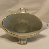 Gravy boat double beak porcelain of vierzon
