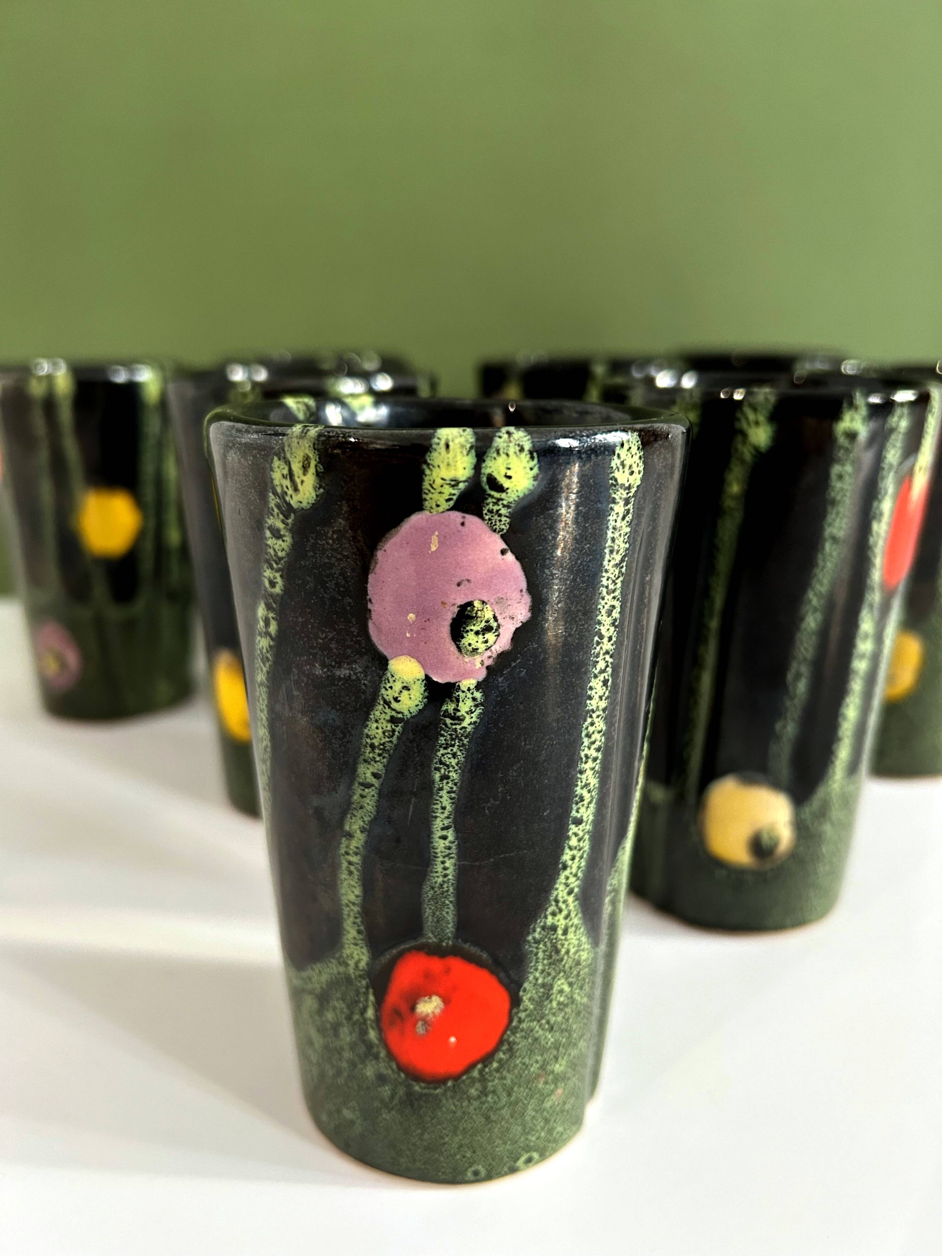 Vallauris ceramic mugs