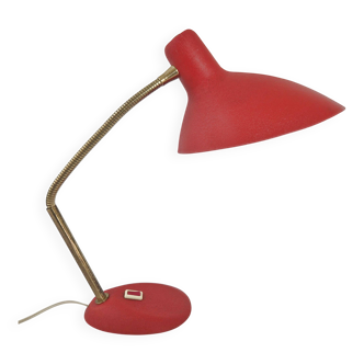 Vintage table lamp 1950 metal & brass dlg jean boris lacroix serge mouille