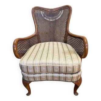 Bergère cannée en hêtre  style anglais