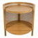 Coffee table made of teak and handcrafted rattan from Indonesia.
