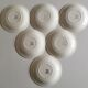 Salins earthenware dessert plates, Clair de Lune décor 60