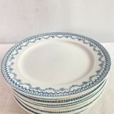 10 assiettes plates Arras Sarreguemines
