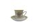 Cup with saucer, art nouveau, porcelain, Germany, 1950s