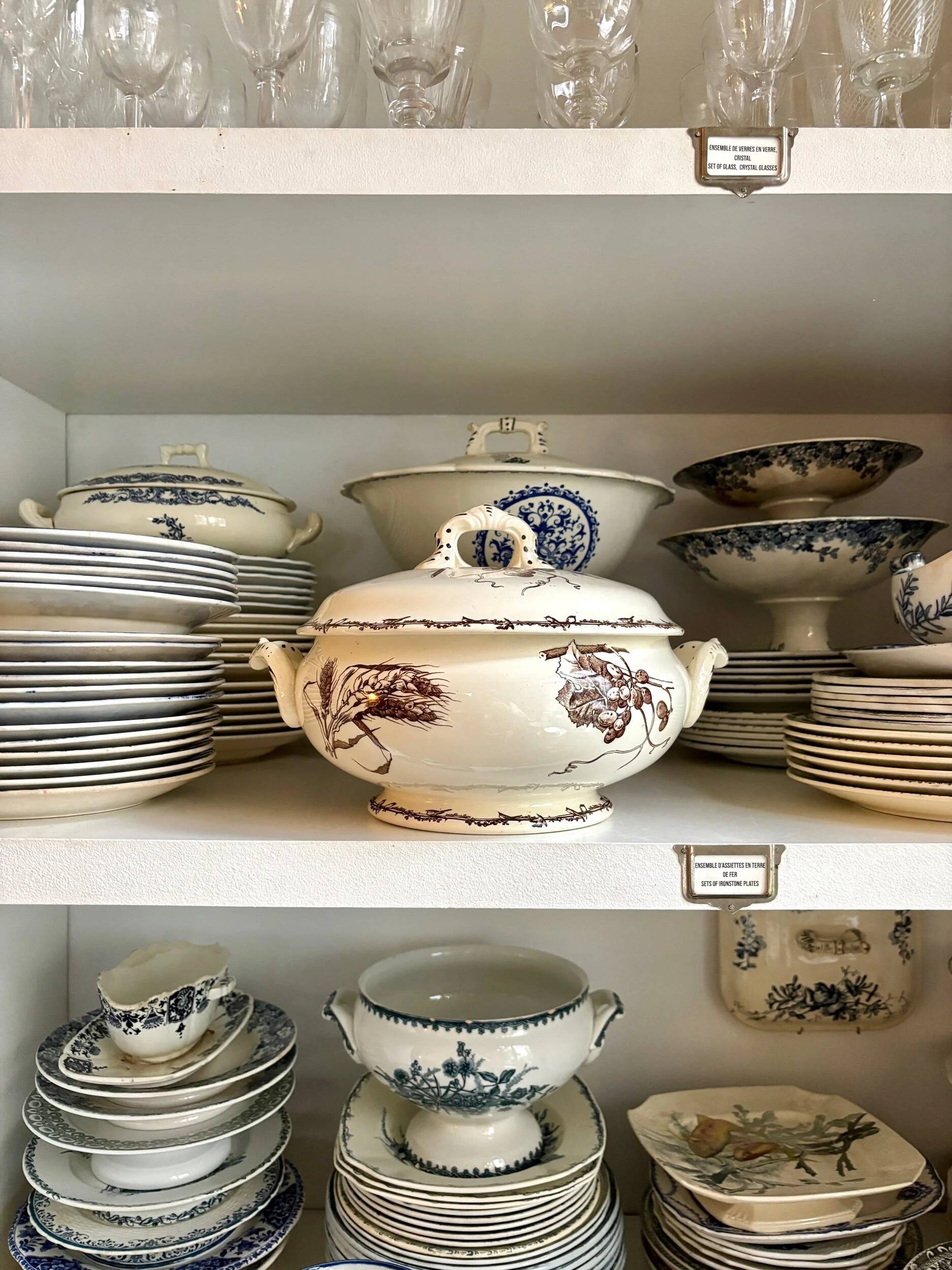 Large brown ironstone tureen HB & Cie