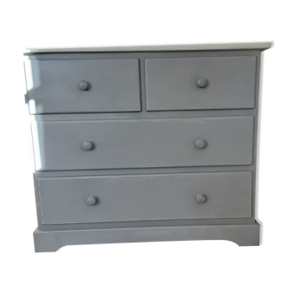 Gray chest of drawers