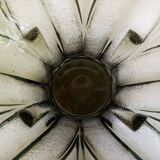 Vase pique flower in molded and pressed glass