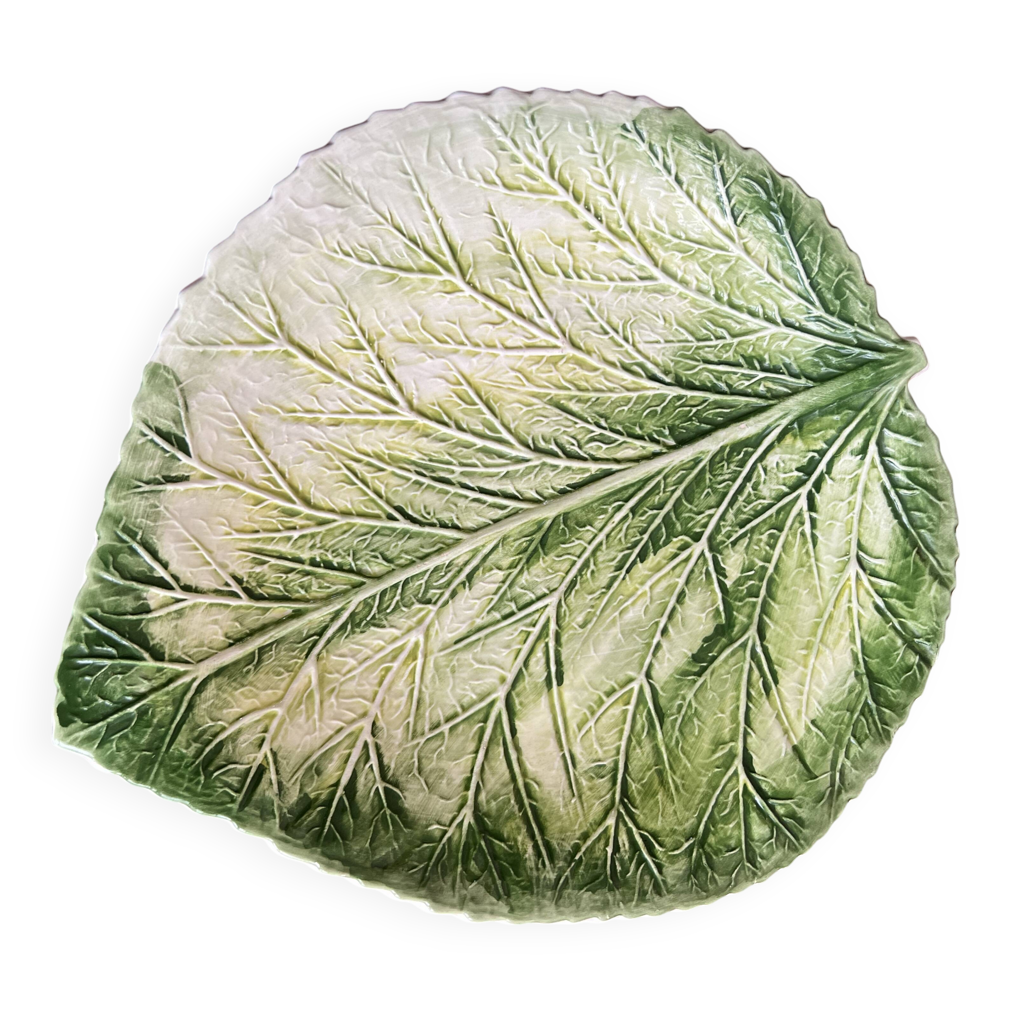 Plate or leaf cutter in slipware