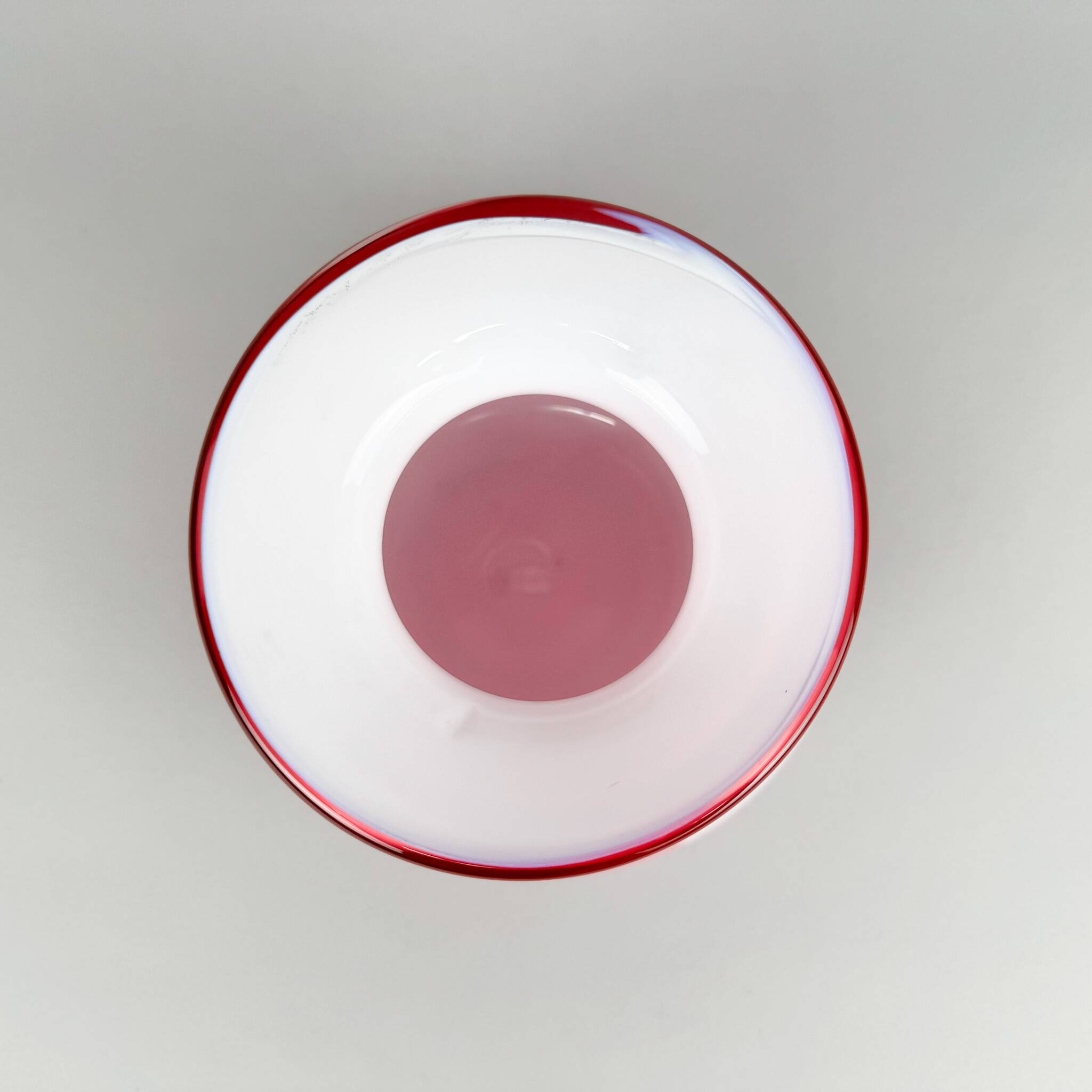 1970s Unique Vase Layered Glass