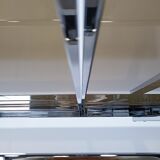 Extendable chrome dining table