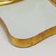 Golden wooden mirror in the style of Gio Ponti by Max Welz, Vienna, Austria, 1940s.