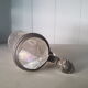 Antique engraved crystal and pewter beer mug