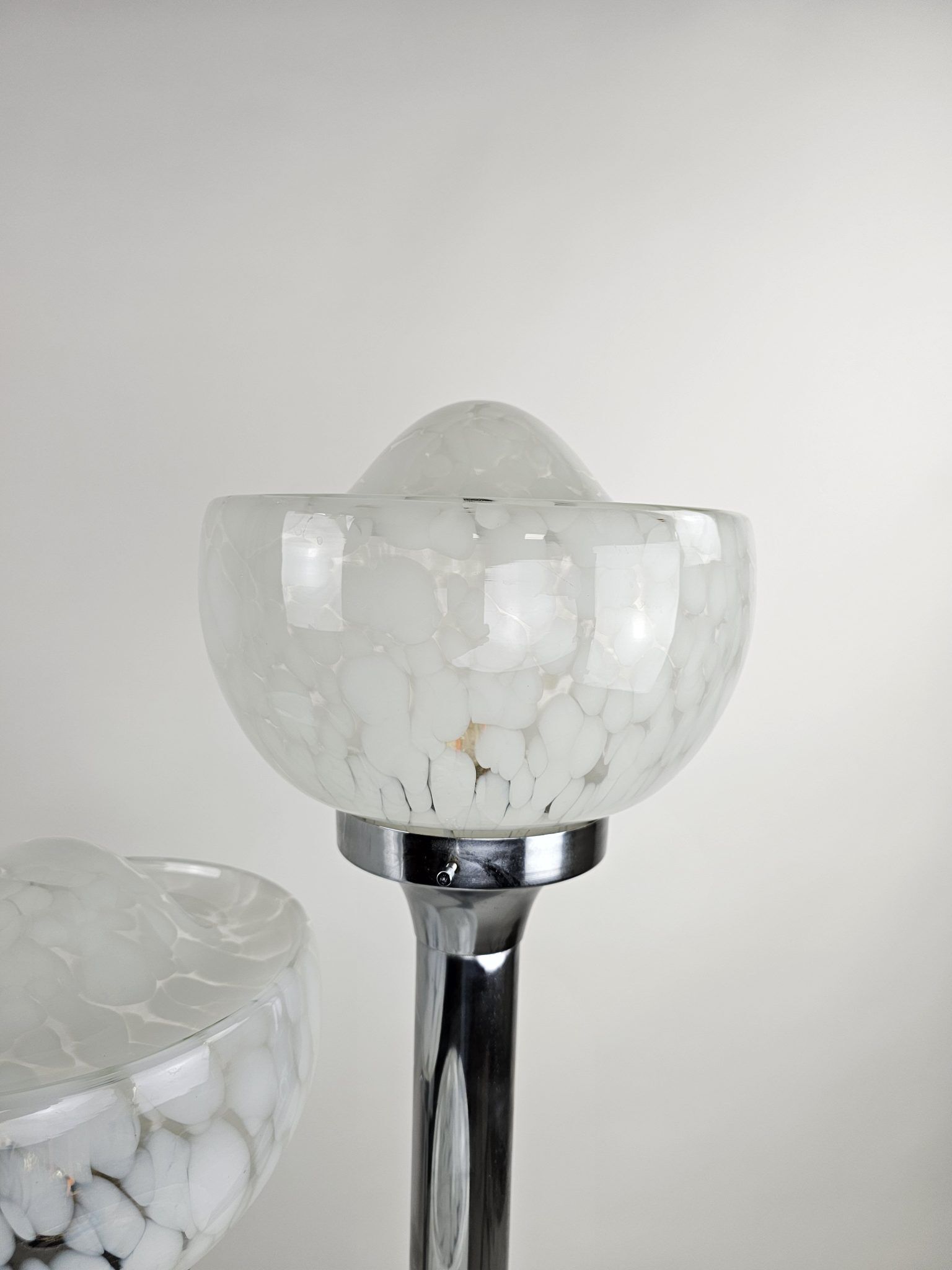 Italian floor lamp with 3 glass bowls