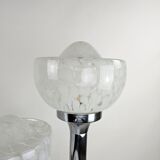 Italian floor lamp with 3 glass bowls