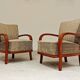 Pair of Krasna Jizba Art Deco solid wood armchairs