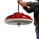 Vintage orange UFO lamp / chandelier / pendant light