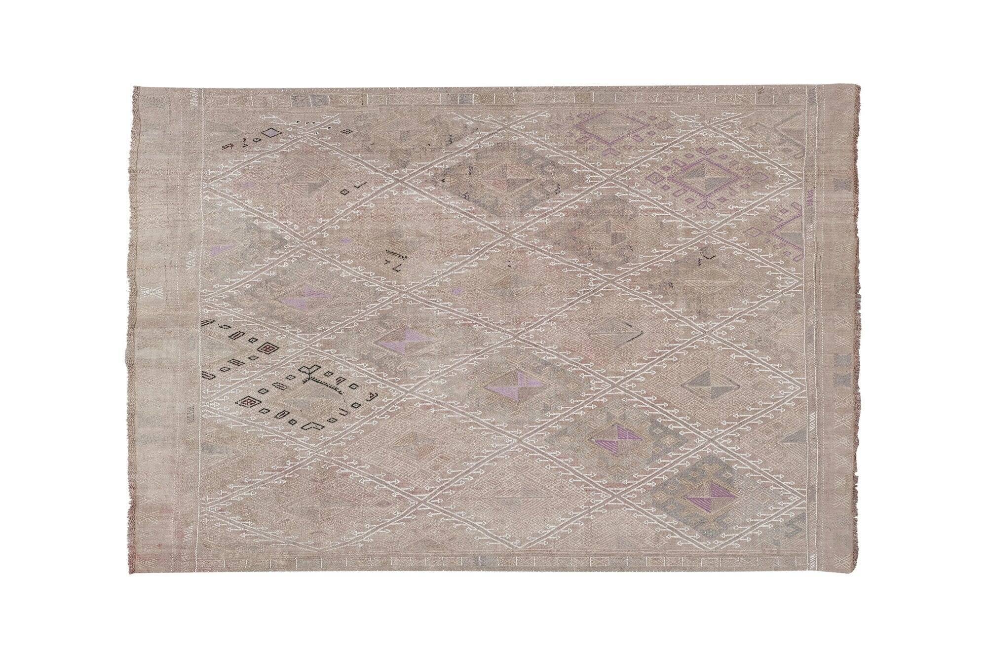Vintage Turkish kilim, handwoven, 157x222 cm.