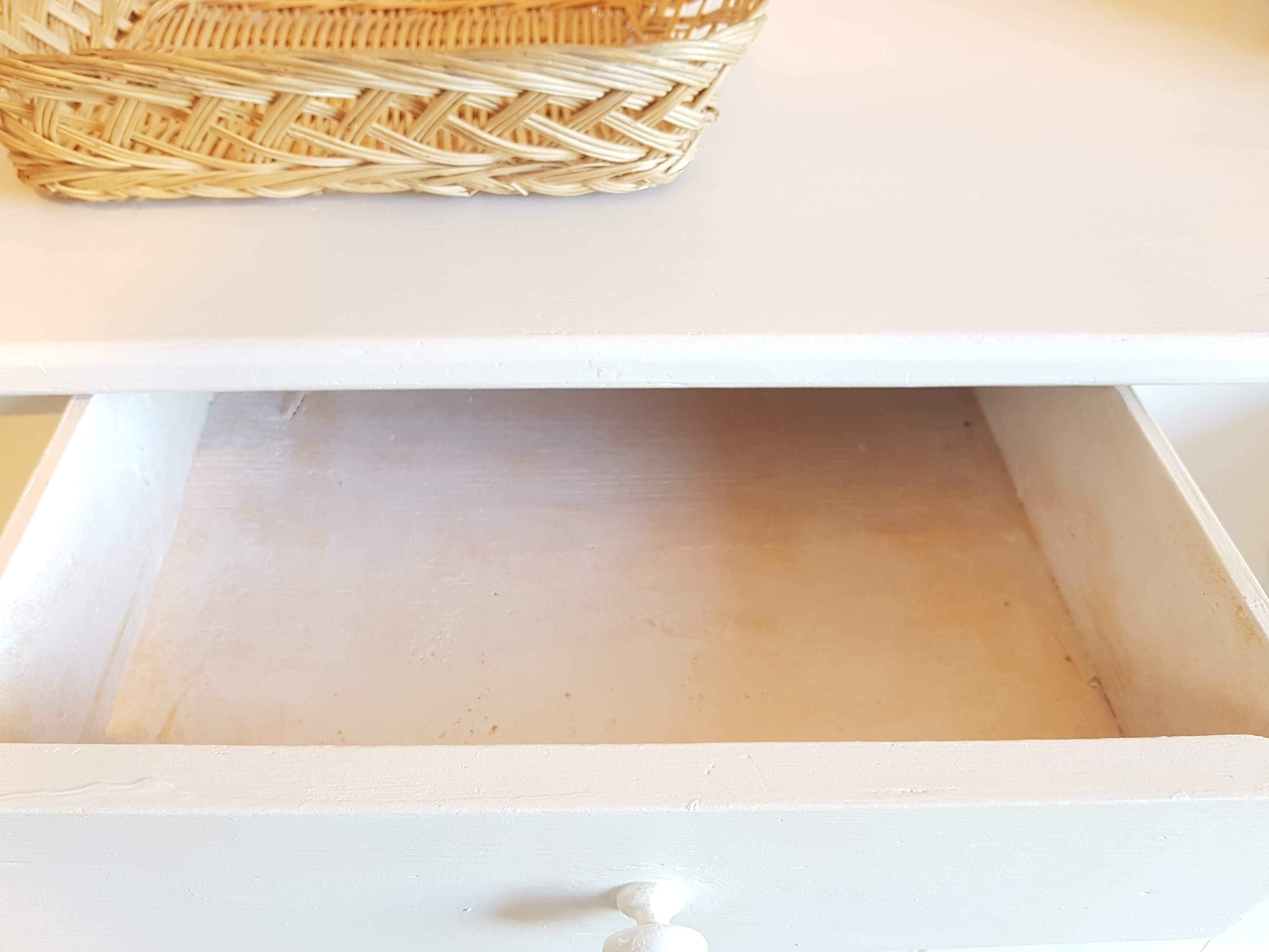 Old white Parisian buffet