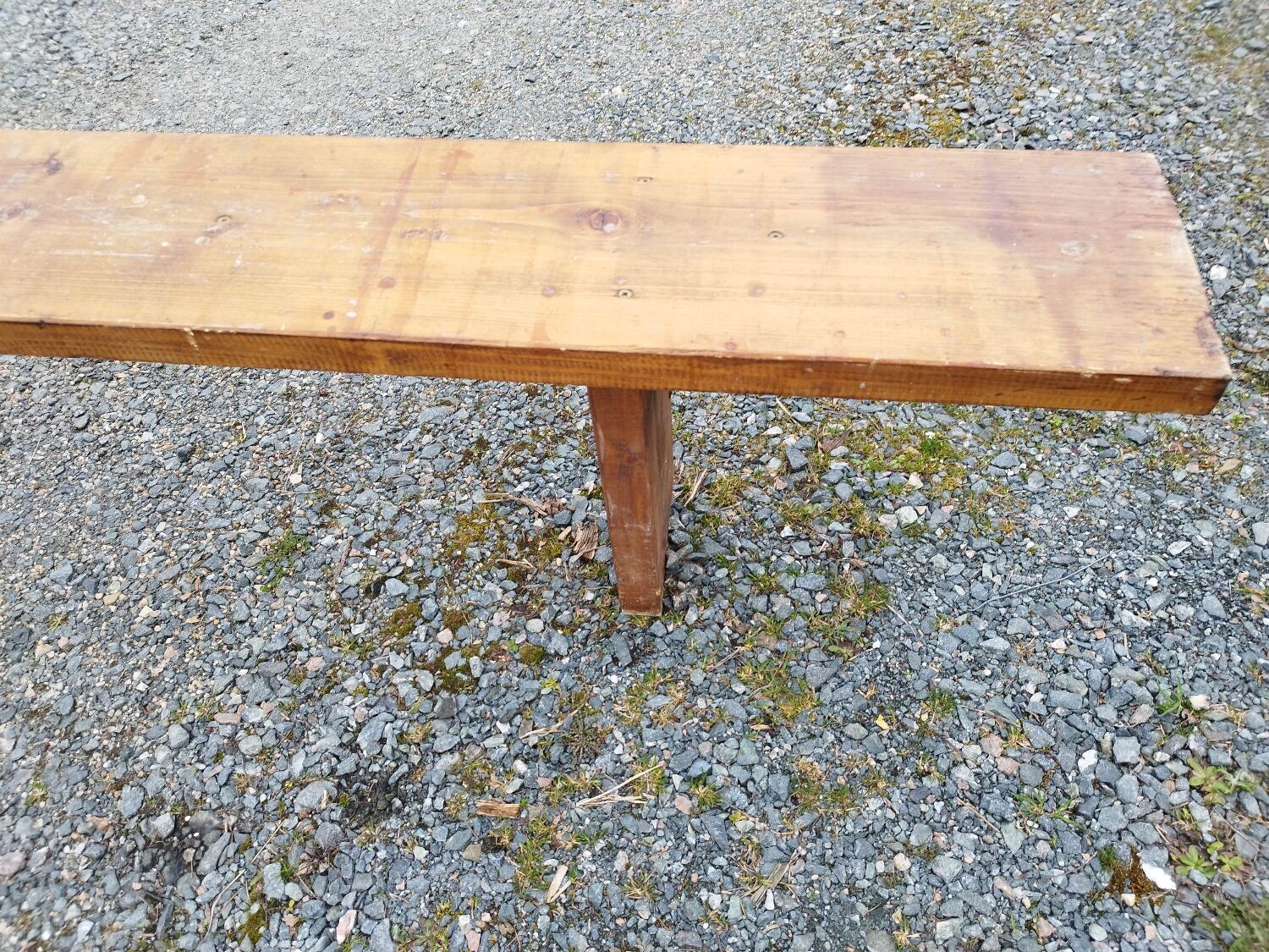 Bench 3m50 wooden threshing firm