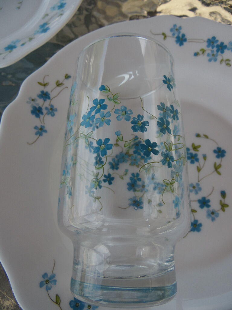 Service for 4 people forget-me-not arcopal