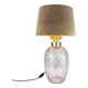 Mid-Century Modern Blown Glass and Brass Table Lamp Lumica Spain, 1970