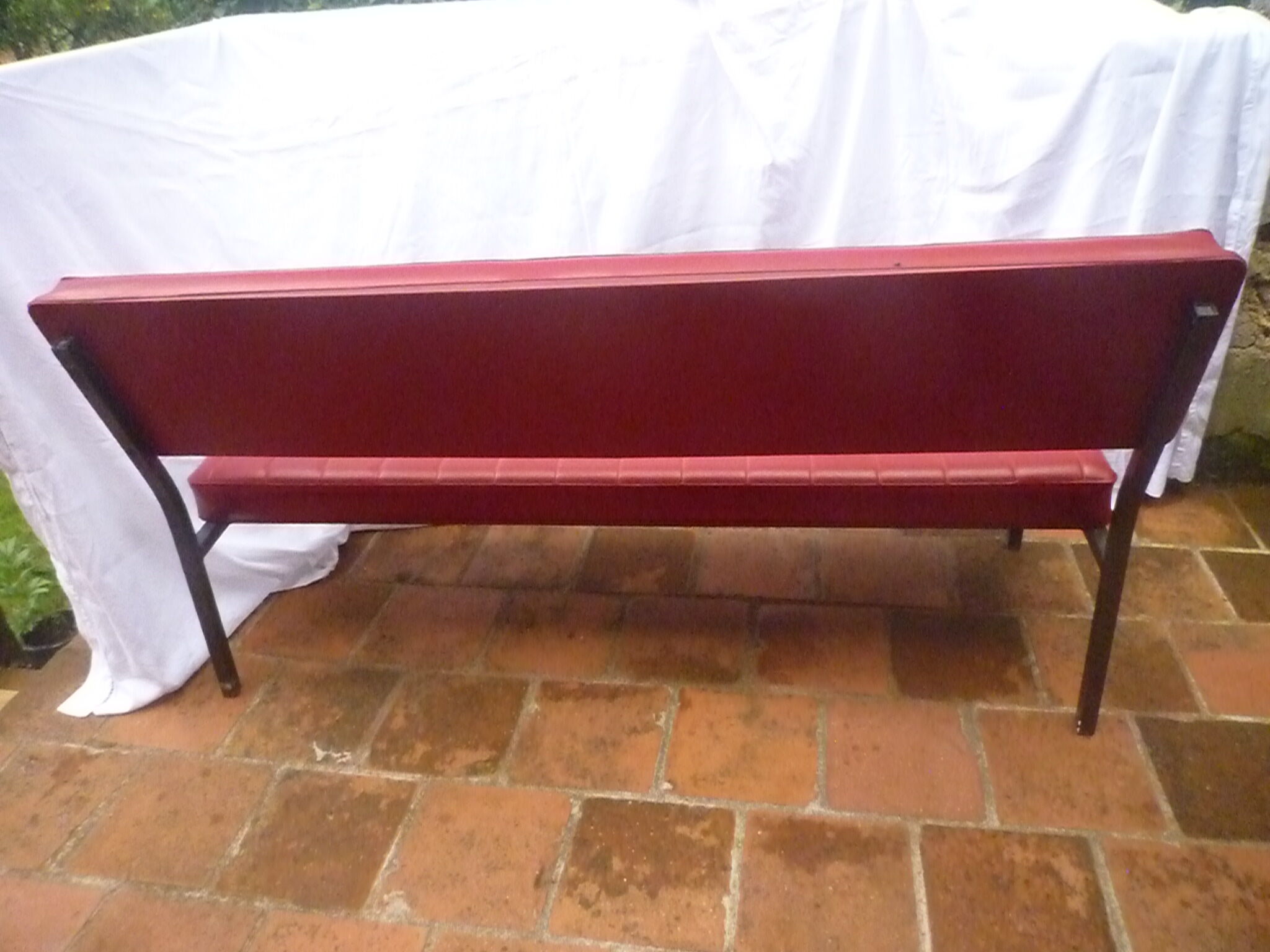 Banquette vintage vinyl années 1960