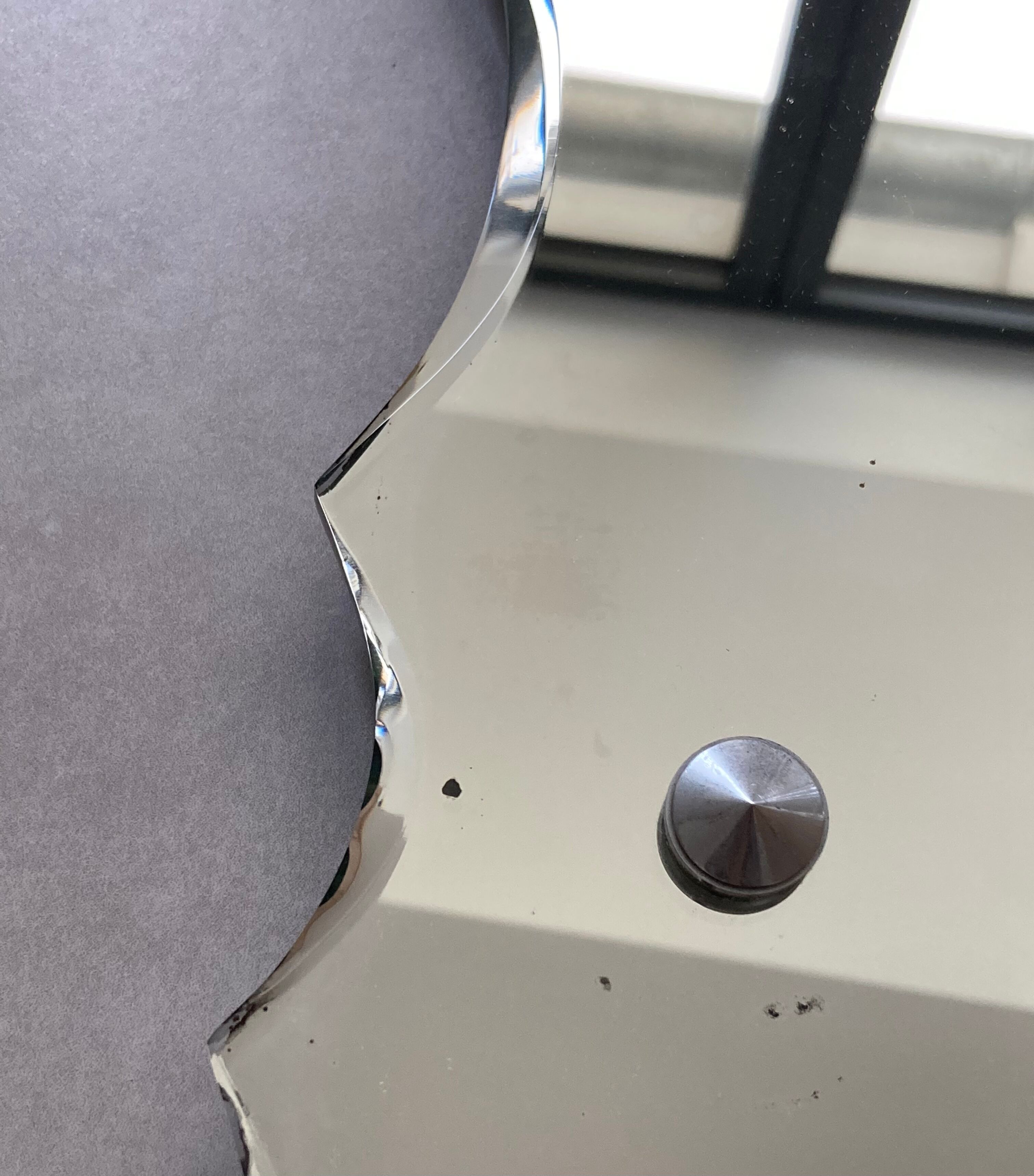 Beveled mirror 50s, 54x39 cm