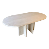Ligne Roset travertine vintage dining table