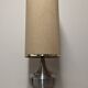 Space age XL living room lamp in brushed aluminium, France circa 1970.