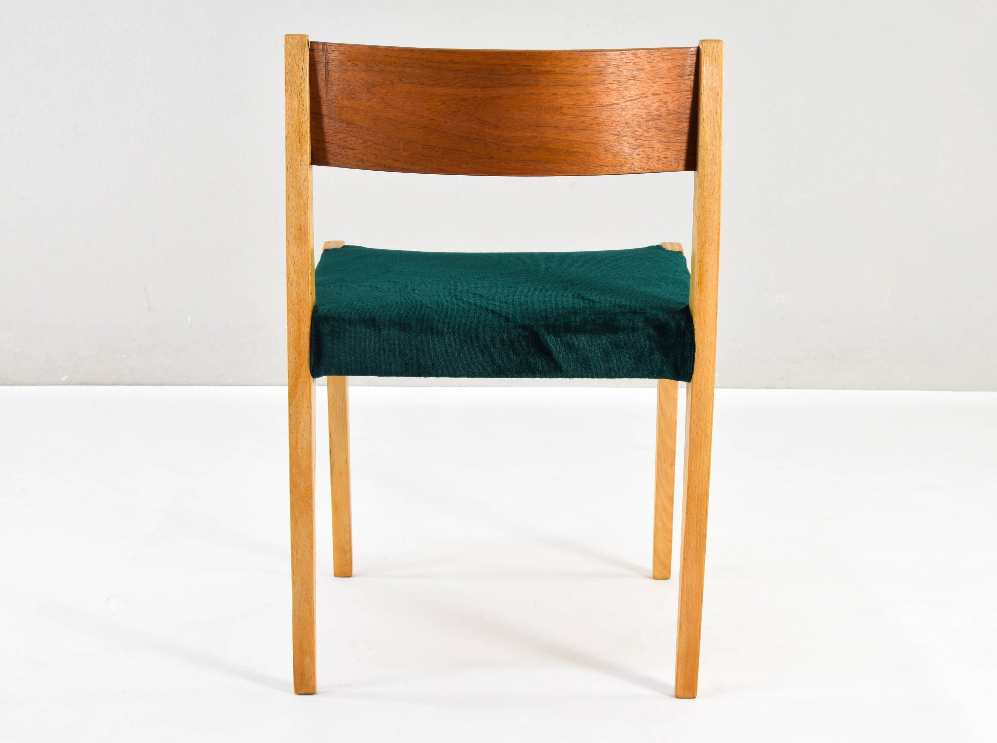 Set of Mid Century Scandinavian Modern in the manner of Cadovius Pia Chair 60s