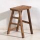 Tabouret rectangulaire ancien (c.1900) #4