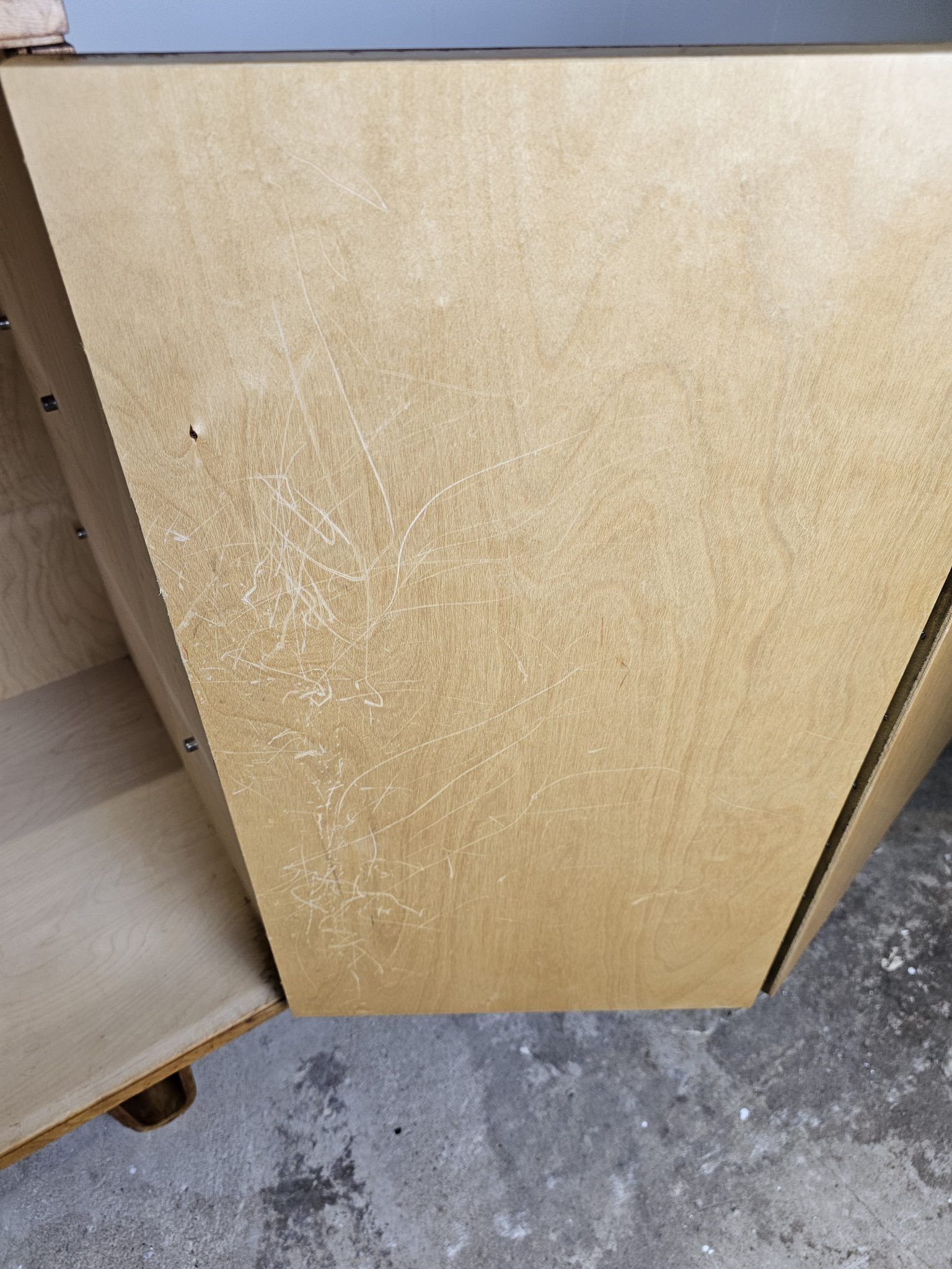 Lowboard sideboard from Braakman DB02 birch series loop legs for Pastoe