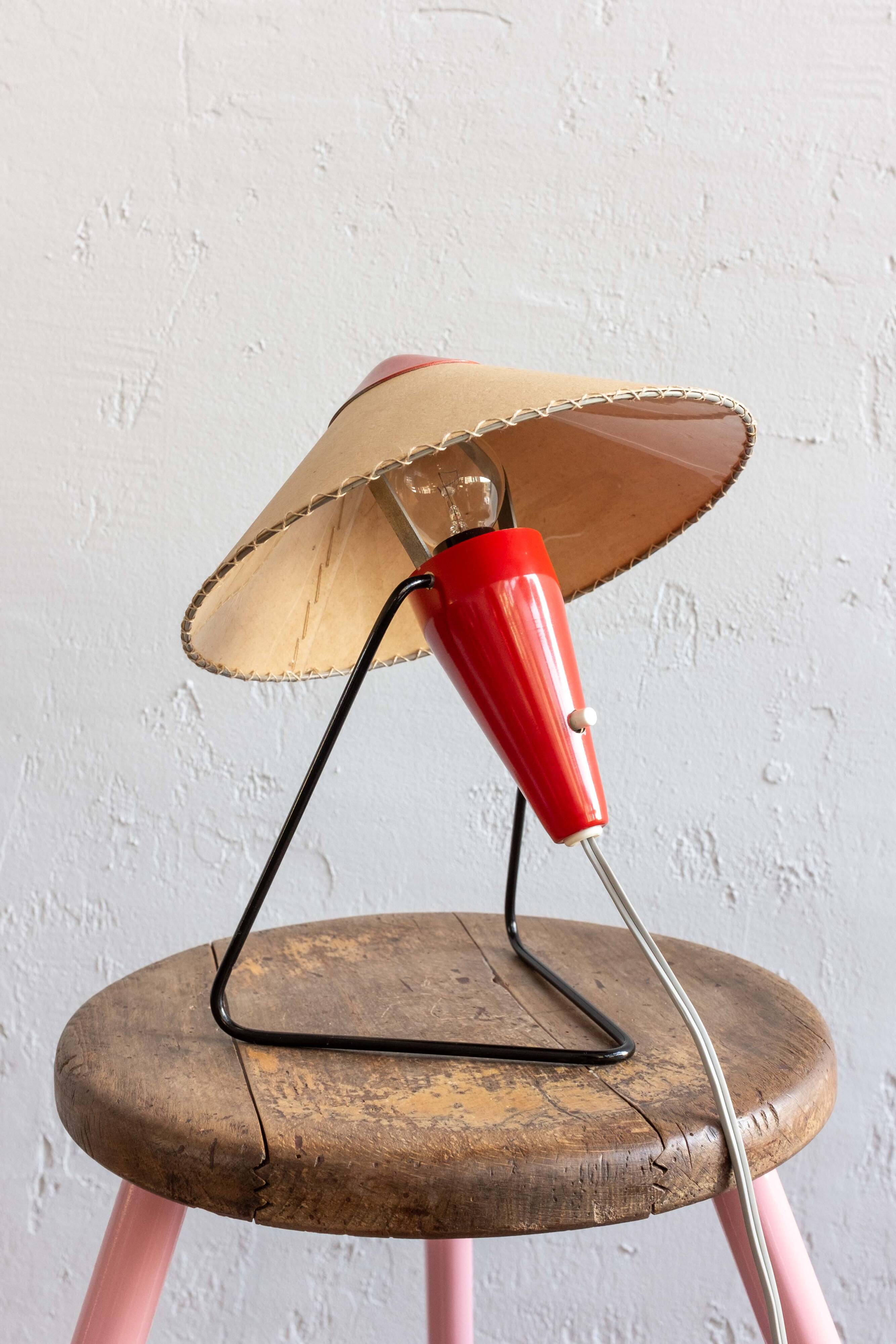 Mid Century Czech Table Lamp by Helena Frantova for Okolo, 1950s