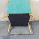 Armchair year 50 green fabric