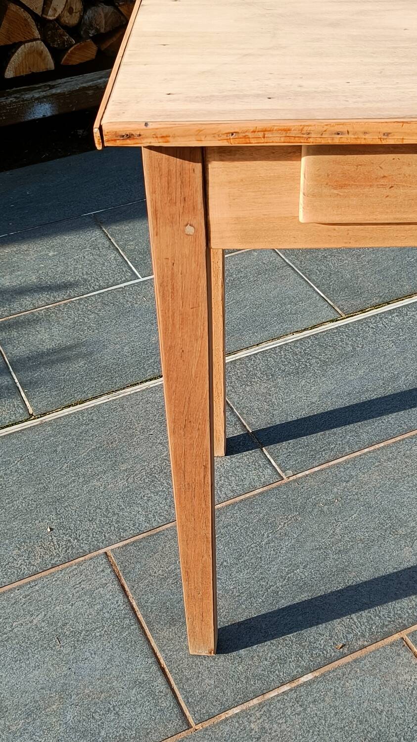 Desk or table in raw wood