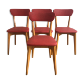 Series of red chairs